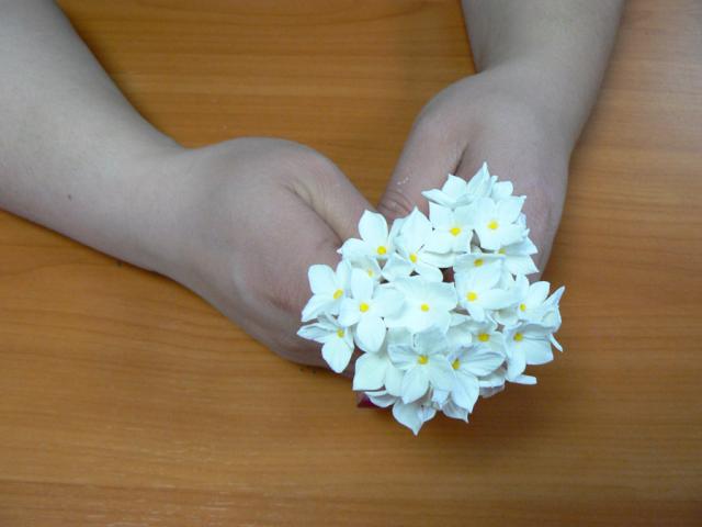 Мастер класс мелкие цветочки для заполнения пустот